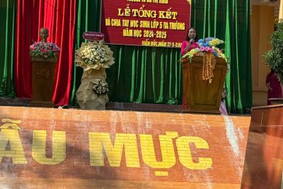 LỄ TỔNG KẾT VÀ CHIA TAY HỌC SINH LỚP 5 RA TRƯỜNG NĂM HỌC 2024-2025